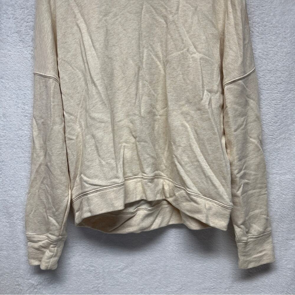 Fabletics Cream Long Sleeve Pullover Sweater Size… - image 3